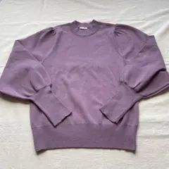 GUラベンダー ニットセーター