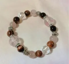 ★値下げ済！恋愛運と勝負運★ローズクォーツ タイガーズアイ ブレスレット