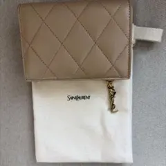 SAINT LAURENT キルティング 二つ折り財布
