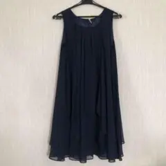 ワンピース パーティードレス ネイビー 結婚式 パーティー お呼ばれ