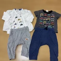 H&M まとめ売り　半袖Tシャツと長ズボン　白シャツ付き6-9Ｍ