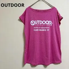 【OUTDOOR】アウトドア　Tシャツ　レディース　ピンク（L）　スポーツのサムネイル