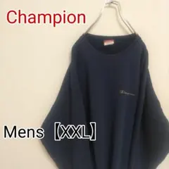 H4【US輸入】Champion(チャンピオン)　スウェット【XXL】ネイビー