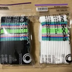 ファミマ　ラインソックス 春の色　2足セット 25-28cmのサムネイル