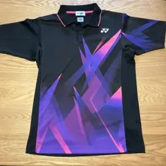 テニスウェア バドミントンウェアYONEX ポロシャツ ブラック/パープル