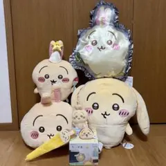 未使用　ちいかわ　うさぎ　ぬいぐるみ　クッション　がま口　ライト　大量まとめ売り 未使用 ちいかわ うさぎ ぬいぐるみ クッション がま口 ライト 大量