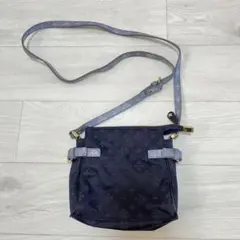 美品【russet】サイドベルトミニショルダーバッグ モノグラム ミニマリスト