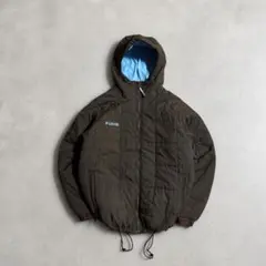 ま*ん様 Columbia hooded puffer jacket brown