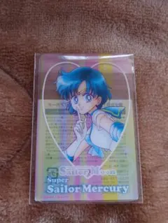 明治✕美少女戦士セーラームーン　オリジナルクリアカード　セーラーマーキュリー