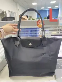 【新品】LONGCHAMP ル プリアージュ トート L ブラック 黒刺繍