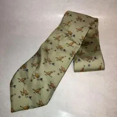 お*ぎ様 HERMES 犬と青い星柄 フランス製 ネクタイ