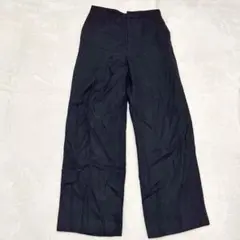 yt004良品✨ユナイテッドアローズ ウールワイドパンツ 黒 オフィスカジュアル