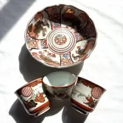 ◆307◆ 和食映え！　伊万里小鉢3客　江戸　蛇の目高台　なます皿　約15cm 在庫限り】廻り菊高台小鉢【伊万里焼】 | 和食器のすべて