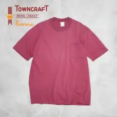 TOWNCRAFT 90s USA製 ボーダーT シングルステッチ レッド Mのサムネイル