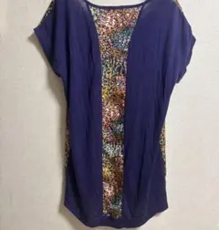 5351 POUR LES FEMMES 総柄チュニック レディース Tシャツのサムネイル