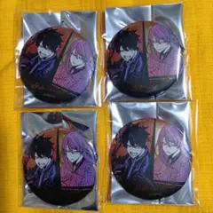 桃源暗鬼　桃寺神門　一ノ瀬四季　メタリック缶バッジ　4個セット　AGF