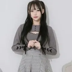 ☆最大お値下げ中☆pium ピウム レイヤードケーブル長袖ニット