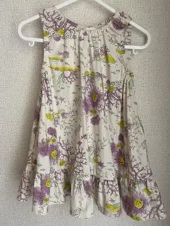【セラフ】 花柄ワンピース 80