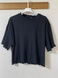 SUGAR SPOON ブラックフリルTシャツのサムネイル