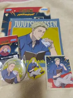 セガラッキーくじ呪術廻戦 Fun！Fun！Fun！ 七海建人 ステッカー缶バッジ