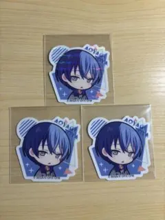 青柳冬弥 プロセカグミステッカー レア×1、ノーマル×2 セット売り