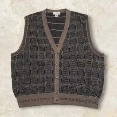 【90S イタリア製 Murano ムラノ ユーロ古着 ニット ベスト メンズ】