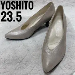 YOSHITO パンプス　23.5 シャンパンゴールド　ポインテッドトゥのサムネイル