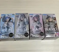 Re:ゼロから始める異世界生活レム ラム ベアトリス エミリアフィギュア 4体