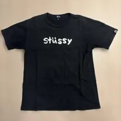 90s 紺タグ old stussy 黒　Tシャツ