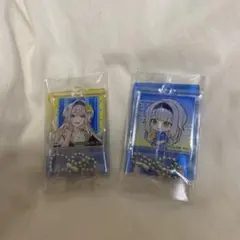 栞葉るり トレーディング銭湯錠風キーホルダー 2点セット