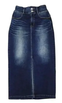 「けいちゃん様専用」AZULダークデニム タイトロングスカート　サイズＭ