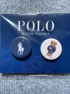 【新品　非売品】ポロラルフローレン　缶バッジ