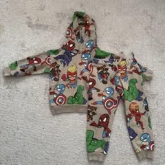 H&M MARVEL フード付きトレーナー パンツセット 110cm