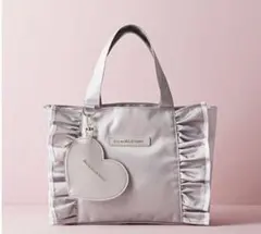 sweet6月号付録ハート形チャームつきフリルトートバッグJILLSTUART