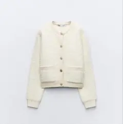 ドイツ発/ZARA ブークレテクスチャーカーディガン 2025年最新】ブークレ カーディガン zaraの人気アイテム - メルカリ