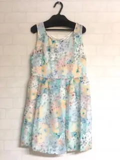 【美品】リランドチュール 花柄ワンピース