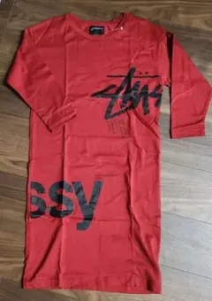 Stussy 長袖Tシャツ ワンピース　レッド Sサイズ