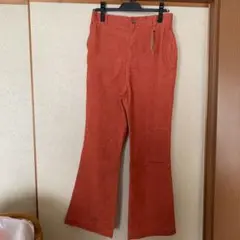 ニコアンド コールパンツ　レッドオレンジ