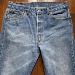 【90s】Levi's 501 USA製 赤文字 リジッド ダメージ W36