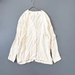 TODAYFULカラーレスサテンシャツ＊エクリュ オーバーシルエット美品のサムネイル