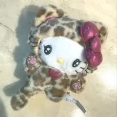 Hello kitty ギャル　キティ　豹柄　レオパード　キーホルダー
