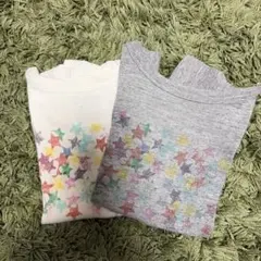 GO TO HOLLYWOOD スター柄 Tシャツ 2枚セット