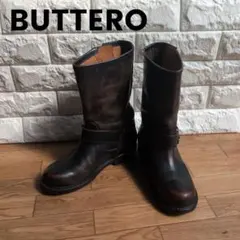 BUTTERO ブッテロ エンジニアブーツ 黒 42 イタリア製　サイドジップ b825ucgbebony.jpg