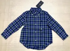 未使用　ラルフローレン　チェック柄 長袖シャツ　キッズ 3/3T(100)　②
