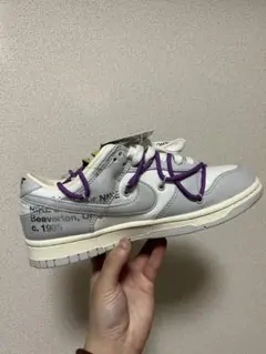 新品箱付き、Off-White × Nike Dunk Low 25cm