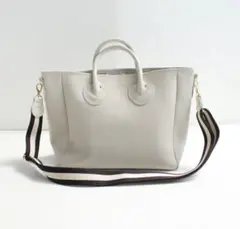 young&olsen レザートートバッグ アイボリー 2way