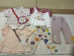 ベビー服 5点セット バースデイ　ミッフィー　80センチ　保育園着まとめ売り