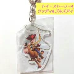 ディズニー トイ・ストーリー4 /ウッディ&ブルズアイ アクリルキーホルダー