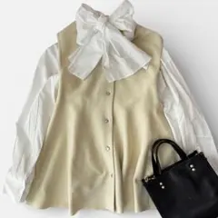 美品 CADUNE ペプラム ツイード ジレ サイズ38 - メルカリ
