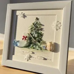 No.77 【クリスマスツリー】 シーグラスアート CedarAmber